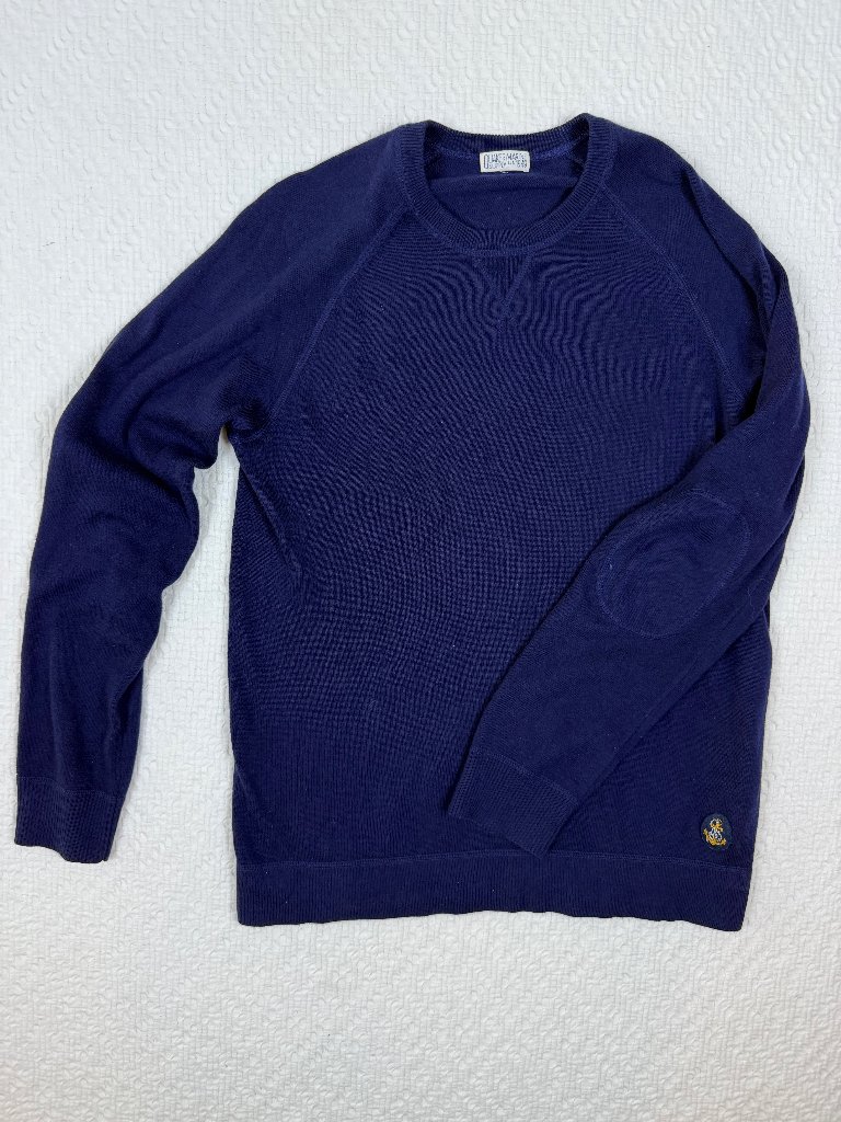 Quaker Marine Supply Co. Vintage Archival Crewneck Sweater Navy Blue Size L — image 4 of 8